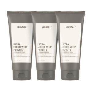 쿤달 울트라 마이크로 휩 펄라이트 폼클렌징, 175ml, 3개