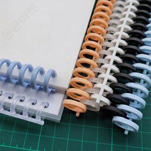 34홀 클릭링 제본링 50입 40개 검정 8mm