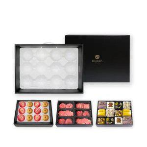 식스파머스 명절 과일 이바지 선물용 손잡이 박스 상자 난좌세트