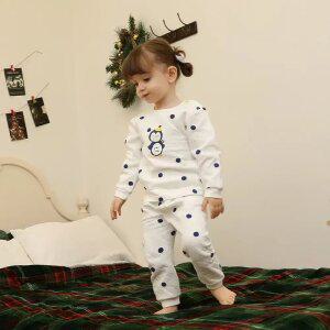 [그린베베] 영유아 겨울용_꼬마펭귄 보온내의/아기옷/아기내복/겨울실내복/신생아/남아