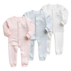 [그린베베] 영유아 겨울용_스몰도트 보온내의/아기옷/아기내복/겨울실내복/신생아/남아