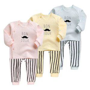 [그린베베] 영유아 겨울용_봉쥬 보온내의/아기옷/아기내복/겨울실내복/신생아/남아/여