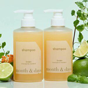 [샴푸 1+1] 먼스앤데이즈 린든(라임앤바질향) 퍼퓸케어 샴푸 500ml (총 1L)