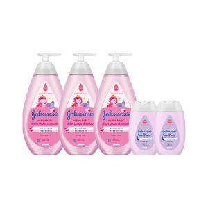 존슨즈 키즈 액티브 샤이니 샴푸 500ml, 3개 + 증정(베드타임 로션 100ml, 2개)