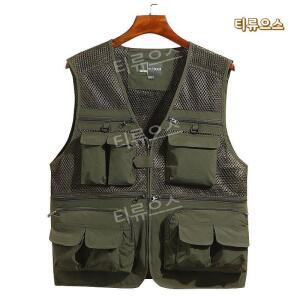 여름 배달 조끼 배달대행 라이더 경량 메쉬 작업복 그레이 티류으스