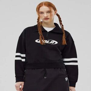 [GOLA] TRACK POINT HALF ZIP-UP SWEAT SHIRTS [BLACK]