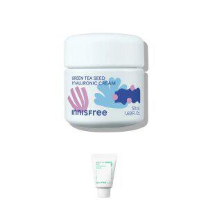 이니스프리 그린티 씨드 히알루론산 크림 50mL [LTD 보틀리플레이] + GIFT