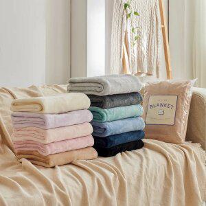 데시뉴 부드러운 밍크 극세사 담요 무릎 양털 휴대용 캠핑 학생 사무실 교실