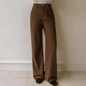 겨울기모 스판골덴 와이드팬츠(숏/기본/롱)