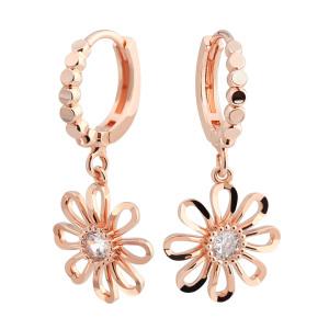 [라울스톤] 14K 골드필드핀 이어링 데이지 플라워 여성 패션 데일리 심플 원터치 귀걸