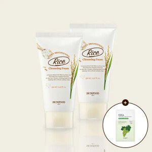 [스킨푸드][쿠폰가10,450원][1+1]라이스 브라이트닝 클렌징폼150ml + (증정) 샤인머스
