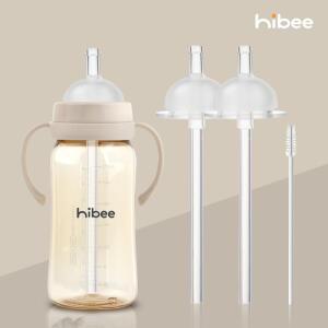 [체험특가] 하이비 1단계 간편 젖병빨대 2P 더블하트 모윰 호환