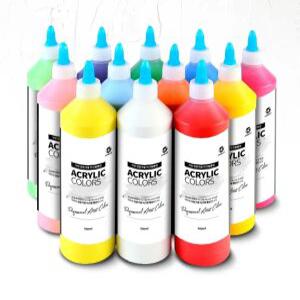 J2K 아크릴물감 대용량 전문가용 퍼포먼스 미술 500ml