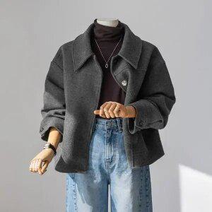 (안나앤모드) A. 포트 헤링본 하프 코트[코트D0926I02]