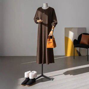 (안나앤플러스) A. 슬런 니트지 원피스[드레스D1112I01] 빅사이즈