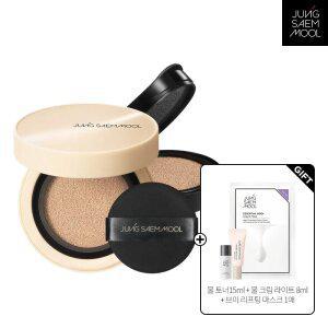 정샘물 스킨 누더 커버레이어 쿠션(본품+리필)(+ 물크림 라이트8ml + 글로우 베이스 5