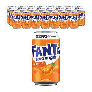 환타 오렌지제로, 350ml, 24개