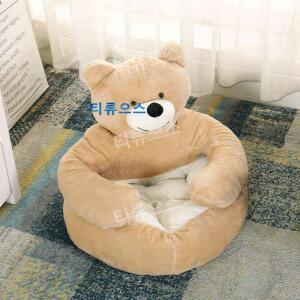 안아줘 곰돌이 방석 쿠션 애견 꿀잠 반려견 분리형 베어 티류으스