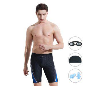 [4종세트] 베이직엘르 남성인 5부 사각 실내수영복 BEZ-T405K