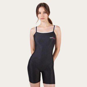 베이직엘르 여성 3부 X백 더블 스트랩 반전신 실내수영복 BEF-Z101K