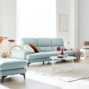 [스툴무료][자코모][단독판매] 비엔토 3.5인 슈렁큰 천연면피 소가죽 소파+스툴