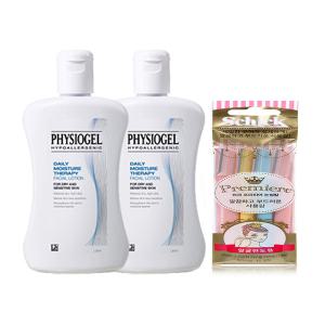 피지오겔 DMT 로션, 200ml, 2개 + 증정 (쉬크 눈썹칼 프리미엄, 4입, 1개)