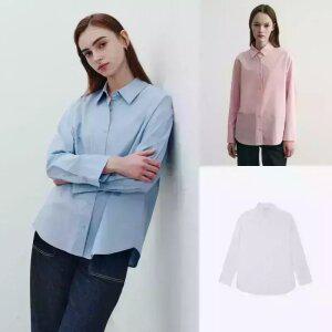 [택가 69,900원]마인드브릿지 여성 오버핏 자수셔츠 MYWS0202