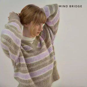 [택가 89,900원]마인드브릿지 여성 브이넥스트라이프헤어리니트 MZKT7210
