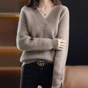 하몬 브이넥 니트_RC4LK018