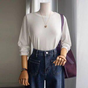 (안나앤모드) lapping 보들 기모 베이직 티셔츠 [티셔츠EAQ55]