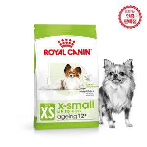 로얄캐닌 강아지사료  독 엑스스몰 에이징 1.5kg+캔1개+샘플2개+탱탱볼