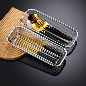 식세기 사용가능한 레트로 스텐 수저통 수저함