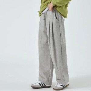 [아이라인키즈] 기모) 코지 투턱 와이드 팬츠