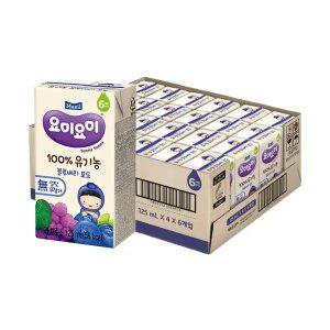 [매일유업] 요미요미주스 블루베리포도 125ml, 24입, 1개