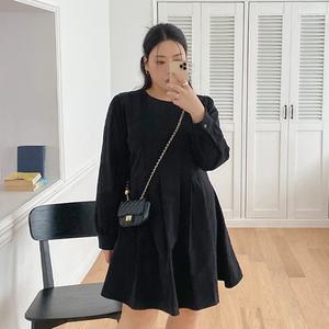 [제작/빅사이즈]이블렛 히로아 코튼 플레어 미니원피스 제이스타일