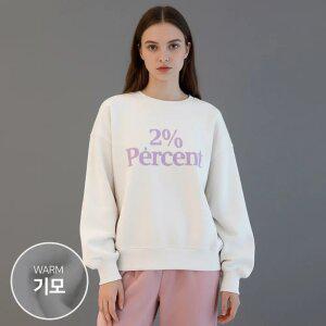 [국내자체제작] 2퍼센트 프린팅 맨투맨 (기모)