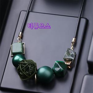 여자 코디용 여름 롱목걸이 원피스코디 긴목걸이 티류으스