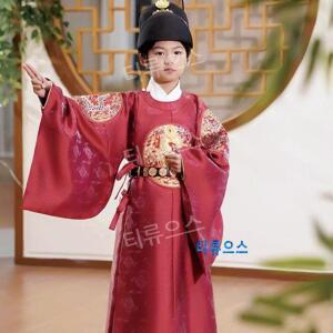 곤룡포  고급 용포 실크 남자 남아 두루마기 티류으스