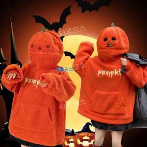할로윈커플 할로윈탈 호박 코스튬 성인 호박티셔츠 티류으스