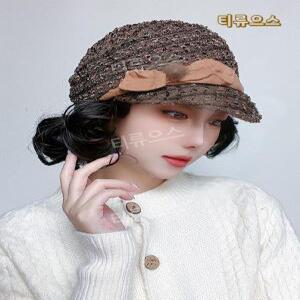 모자 달린 가발 단발 파마 패션 가짜 머리 엄마 캡 썬캡 생머리 티류으스