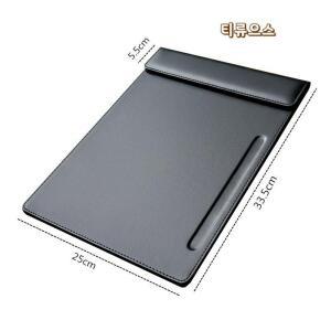 고급 인조 가죽 클립 보드 패드 A3 자석 클립 결재 결제 판 카페 티류으스