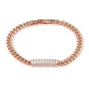 올가 / 14Kgp 여자 패션 볼드 레이어드 로즈골드 체인 예쁜 우정 팔찌