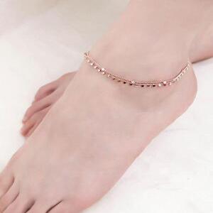 브랑누아 / 14Kgp 여자 패션 볼드 레이어드 로즈골드 체인 예쁜 우정 팔찌