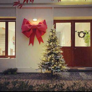 크리스마스 대왕 리본 축제 성탄절 카페 트리 소품 대형