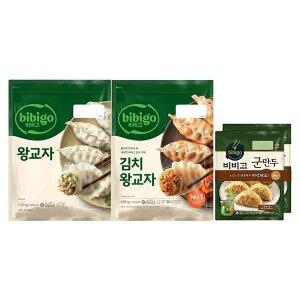 CJ 비비고 왕교자 1.05kg, 1개 + 김치왕교자 1.05kg, 1개 + 군만두 450g,2입 ,1개