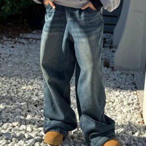 TMIU 티미유 주니어 헤비본딩 와이드 밴딩 데님팬츠 TUDP254M05U