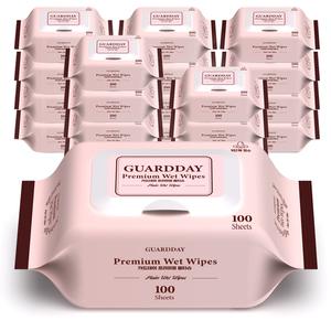 프리미엄 저자극 물티슈 캡형 100매 20팩