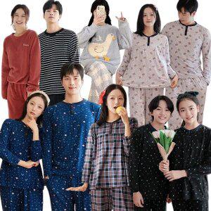 30% 모스트맘 국민 홈웨어/피치기모 세트/피치기모 원피스/긴팔파자마/커플/주니어잠옷