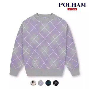 [폴햄키즈] 시그니처 공용 로고 전판 스웨터_PKD4ER3030