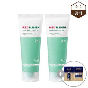닥터지 약산성 레드 블레미쉬 클리어 수딩 폼 150ml 2개 + 블랙스네일 2열 사쉐(레티놀